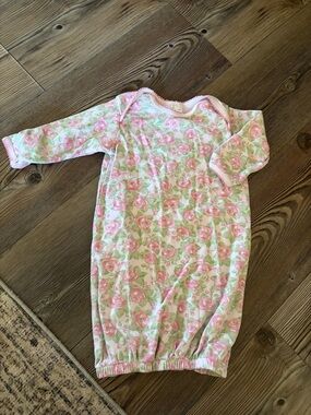 Floral Pink and White Infant Nightgown Sleep Sack